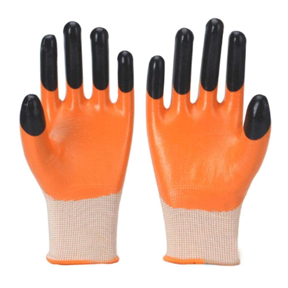 RBGIIT Multipurpose Heavy-Duty Reusable Washable Nitrile Coated Work Safety Hand Gloves Gardening Industrial Agricultural (B09TYNV1SX) Amazon Price History, Amazon Price Tracker