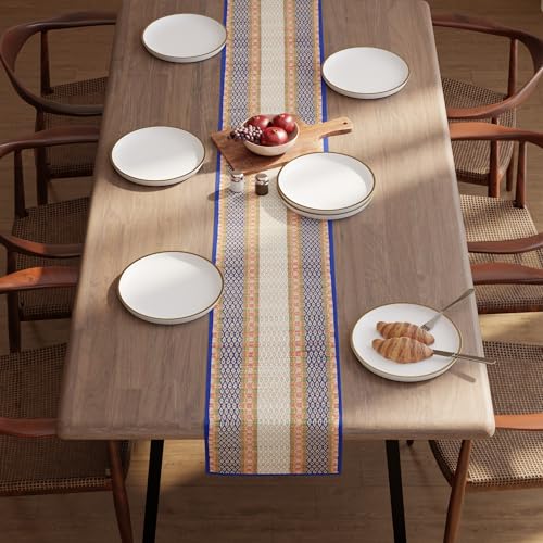 Image of Encasa XO Dining Table Runner 8 Seater, Handcrafted Madurkathi River Grass