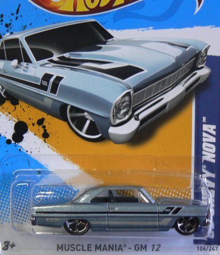 Hot Wheels '66 Chevy Nova Muscle Mania 2012 voiture miniature de collection 106/247