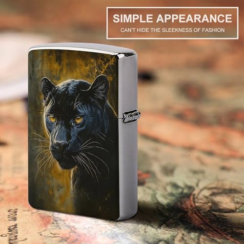 Funda para encendedor de cobre clásico Black Panther miniatura 6