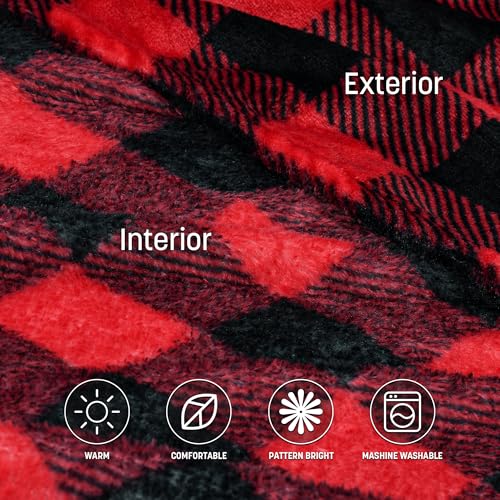 Image of Catalonia Wearable Blanket with Sleeves & Foot Pocket for Adults