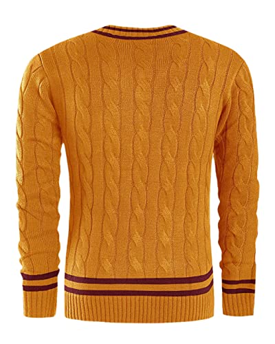 Niiyyjj Autumn and Winter European and American Men's V-Neck Warm Casual Pullover Knitted Sweater Streetwear2