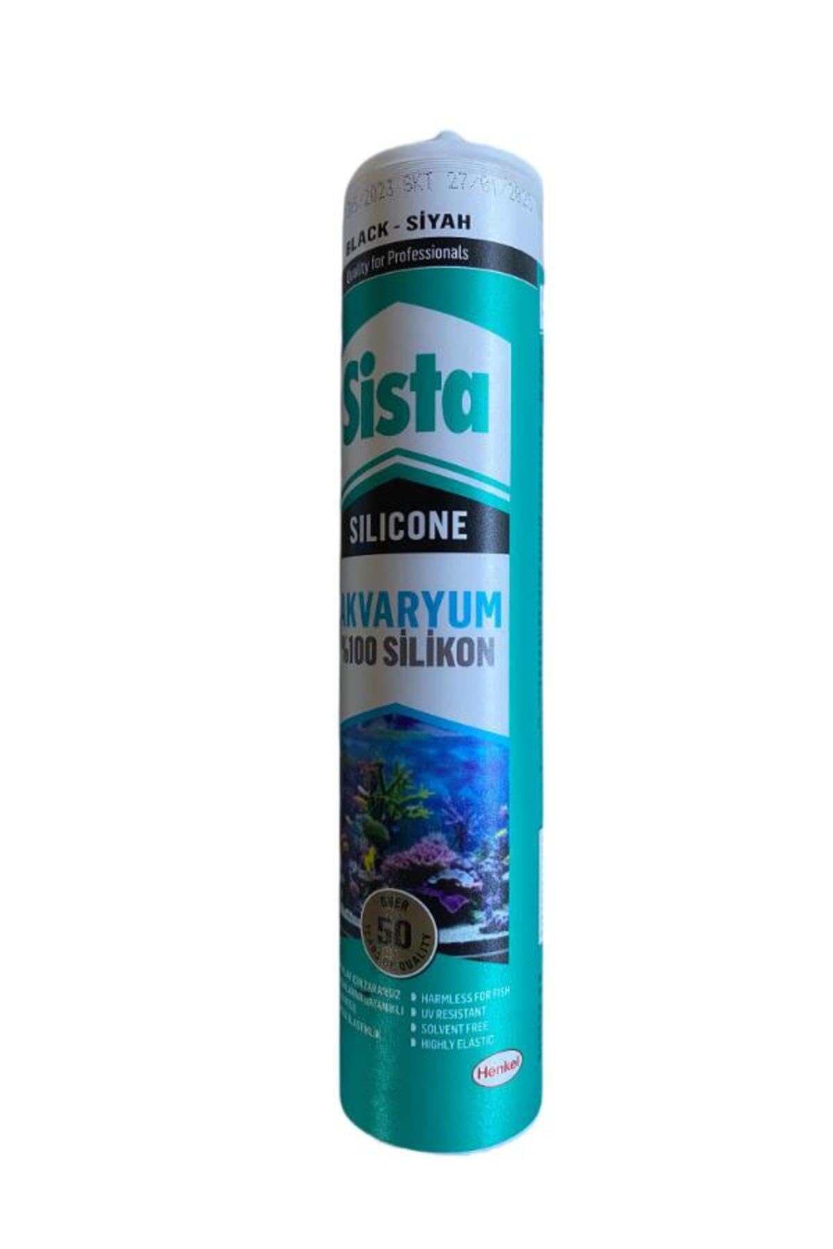 Sista Akvaryum Silikonu Siyah Renk 310 Ml