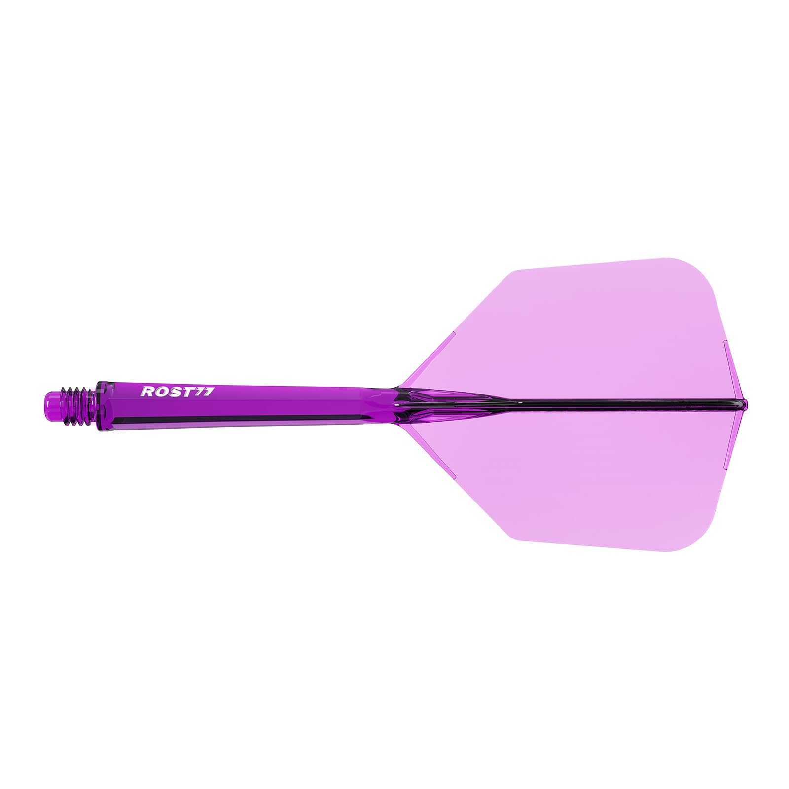 CUESOUL ROST 77 Integrated Dart Shaft and Flight,Big Wing Shape,Set of 3(clear color series)