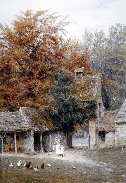Impression d'affiches Helen Allingham pour une déco salon élégante