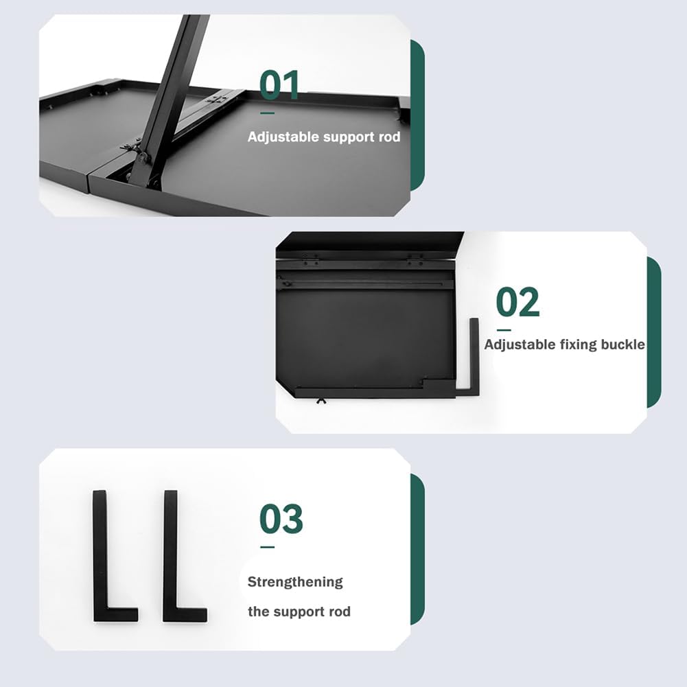 Przenośny stół kempingowy, aluminiowy składany stół piknikowy, regulowana wysokość, pojemność 20 kg, z przyczepą kempingową i torbą na zakupy na świeżym powietrzu
