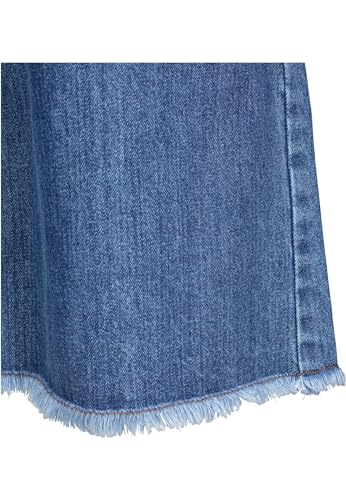 Damen denim culotte Urban Classics jean ample confortable hanches larges