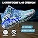 MAIZUN Mens Basketball Shoes Fashion Non-Slip Lightweight Breathable Outdoor Sneakers Cushioning Workout Shoes for Running Walking Sports Training Blue