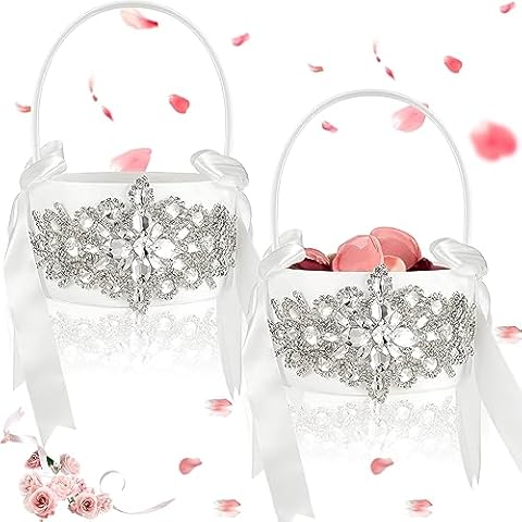 Uiifan Flower Girl Baskets for Weddings Cover