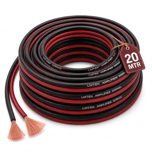 Image of MOCKING BIRD 16 AWG Gauge Speaker Cable (20 Mtr)-2 Conductors Red Black Audio Cable, Low Voltage Copper Wire for Speaker, Home Theater, Car Audio, Amplifier, Receiver | (20 Mtr)