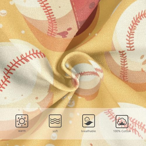 KLL Baseball Pattern Boys Toddler Pure Cotton Nighttime Underwear Cute Children Undies3