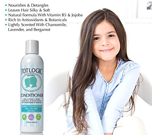 Totlogic Kids Shampoo & Conditioner Set - Sulfate And Paraben Free, Phthalate Free, Non-Toxic Plant Based Natural Formulas - Gentle & Hypoallergenic For Senstive Skin, Scented With Essential Oils #TOP2