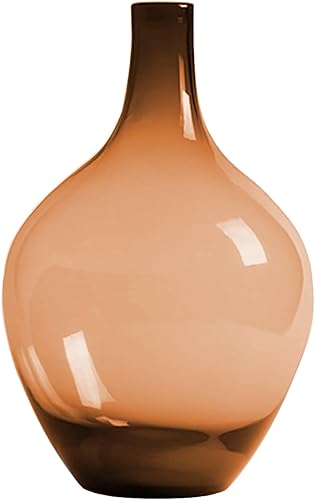 Jarrón grande de vidrio de 15 pulgadas, jarrón de vidrio extra grande, jarrón grande de piso transparente para hierba de las pampas, jarrón de piso