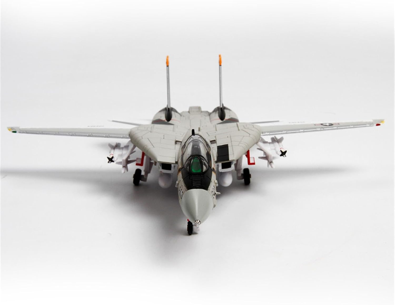 CHICHIYANG 1:100 Simulation Aircraft Model F14A Jet F-14A Tomcat Fighter Attack Airplane Model Alloy ABS Plastic Material Aviation Plane Collection