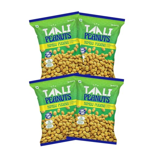 Image of Taali Roasted Peanuts - Nimboo Pudina |Crunchy Healthy Snacks | No Trans Fat, Gluten free, Roasted Not Fried (Pack of 4 x 140 gms)(weight may vary)