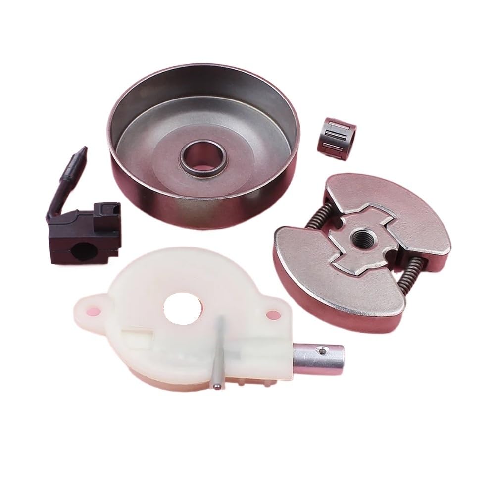 Adecuado for motosierra HUS 136, 137, 141 y 142. Embrague de 325 pulgadas y 7 dientes. Tambor de embrague. Bomba de aceite. Engrasador. Kit de cojinetes de agujas.