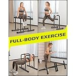 Dripex 1100lbs Adjustable Dip Bar Heavy Duty Steel Dip Station, Home Dip Stand with Two Safety Connectors, Parallel Bars Dip Equipment for Calisthenics, Strength Training - Image 5