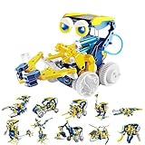 Robot para,Juguetes robots para | Kits de aprendizaje STEM con energía solar | Kit de ingeniería para experimentos de construcción, bloques de construcción robóticos para edades de 8 a 13 años