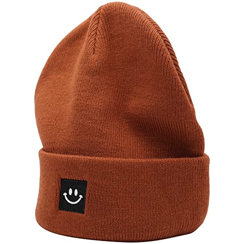 Image of 55cube Knit Beanie Hat Cuffed Plain Skull Cap for Men Women