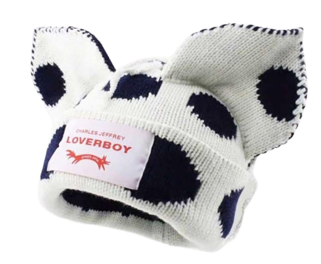Amazon.co.jp: Charles Jeffrey LOVERBOY 猫耳ニット帽 ビーニー 韓国