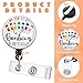 4 Set Badge Reel with Alligator Clip Retractable Phlebotomy My Job Is All Rainbows and Butterflies Badge Reel, Cute Id Badge Holder, Funny Doctor Nurse Rn Id Card Holder Name Badge Clip