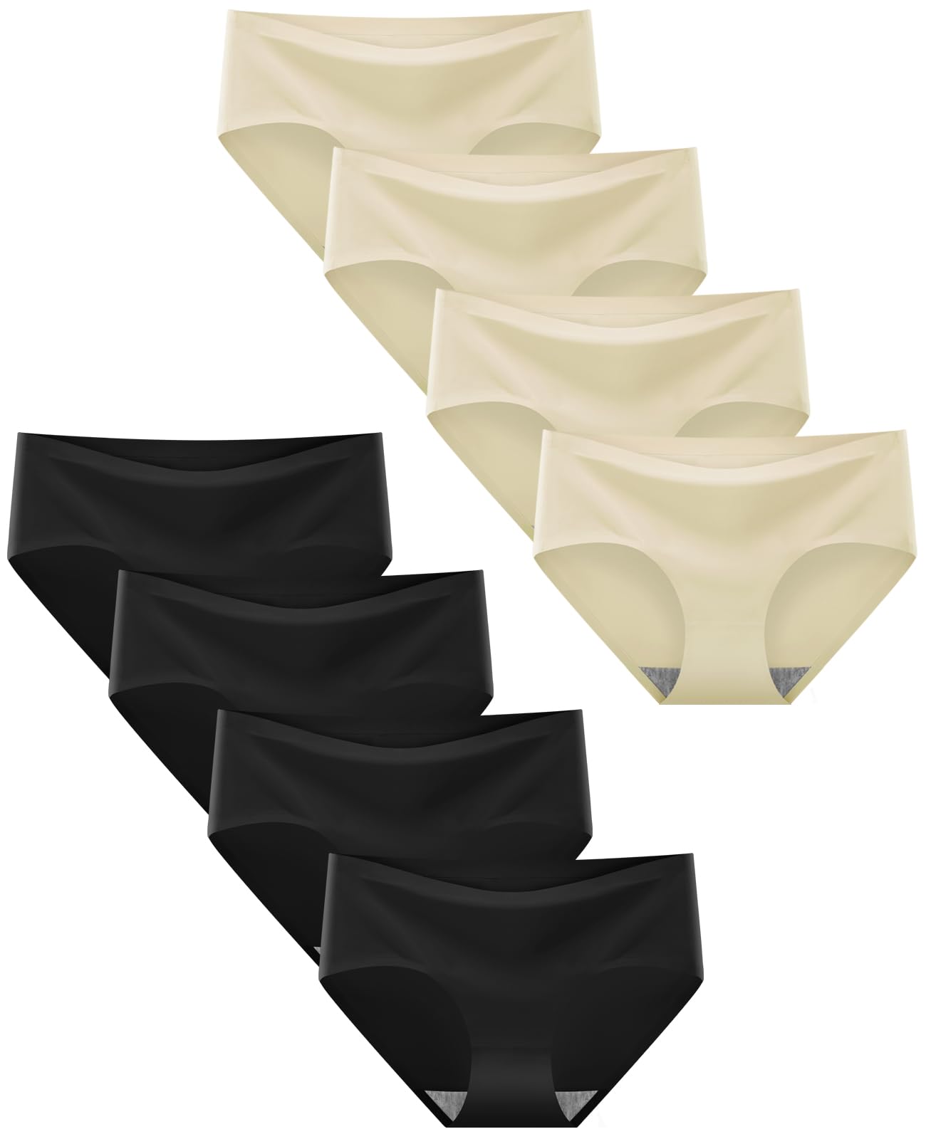 Finihen Teen Girls Underwear Seamless Big Girls Panties No Show Multipack