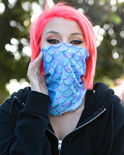 iHeartRaves Pastel Plurmaid Multi-Functional Seamless Face Mask Bandana - Thumbnail 3