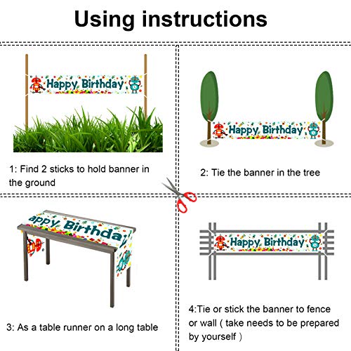 HOWAF Sirena Marino Compleanno Striscioni per