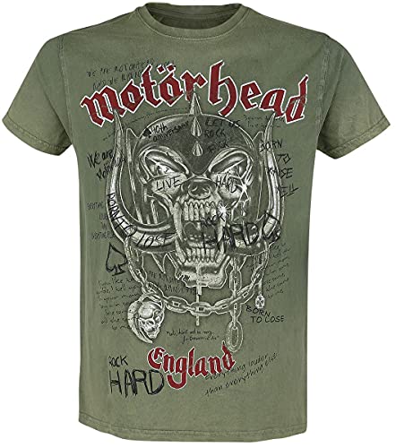 T-shirt Motörhead Homme Kaki Coupe Regular Standard sans Inconfort