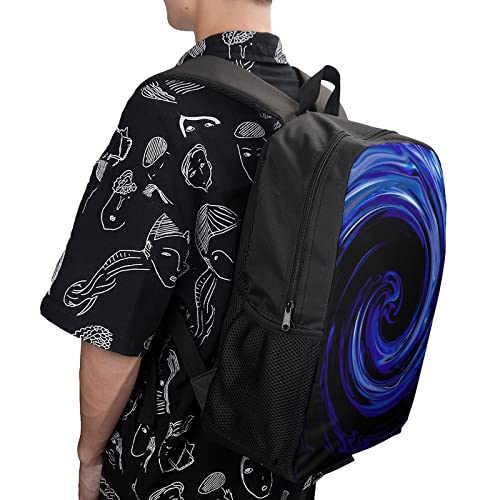 Sac à dos décontracté à la mode Swirl pour lycée et sorties - 4