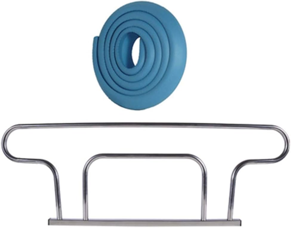 Cama rieles Estudiante Sitio del Dormitorio lecho de protección compartida de Barra elevada Deflector Anti-caída Elevación de Cama de niños Adultos Hierro (Color : Blue)