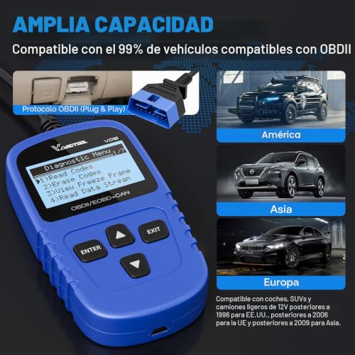 Escáner OBD2 VDIAGTOOL VD10 para revisar fallos antes de viajar 4