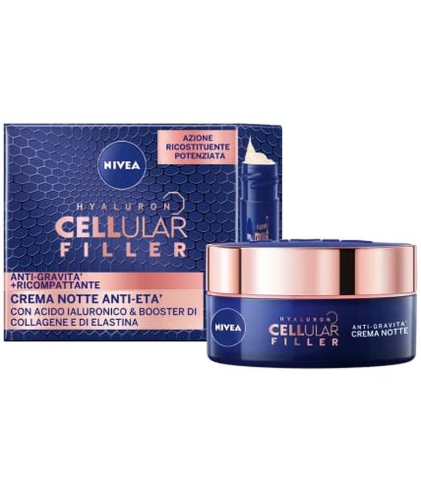 NIVEA CELLULAR EXPERT LIFT Anti-Aging Nachtcreme Multidimensional 50 ml, Nachtgesichtscreme mit reinem Bakuchiol und 2 Arten von Hyaluronsäure, Anti-Falten-Nachtcreme