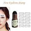 Eyebrow-Stamp-WaterproofBrow-Stamp-Shaping-Kit-Eyebrow-Definer-Professional-Eyebrow-Powder-Stamp-Eyebrow-Stamp-Women-Makeup-Tools-With-10-Reusable-Eyebrow-Stencils-Brown-Black Eyebrow Stamp Waterproof,Brow Stamp Shaping Kit Eyebrow Definer, Professional Eyebrow Powder Stamp, Eyebrow Stamp Women Makeup Tools with 10 Reusable Eyebrow Stencils (Brown-Black)