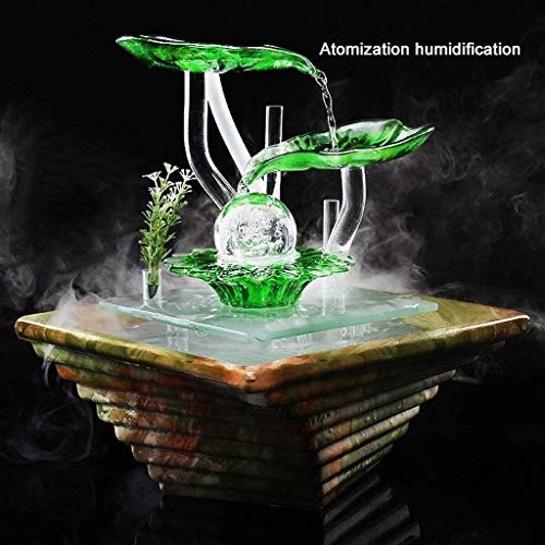 Innenbrunnen Moderner Minimalistischer Keramik-Tischbrunnen Innenbefeuchter Desktop-Aquarium Home Decoration Geschenk Innenentspannung Desktop-Brunnen (Farbe: B) - Image 6