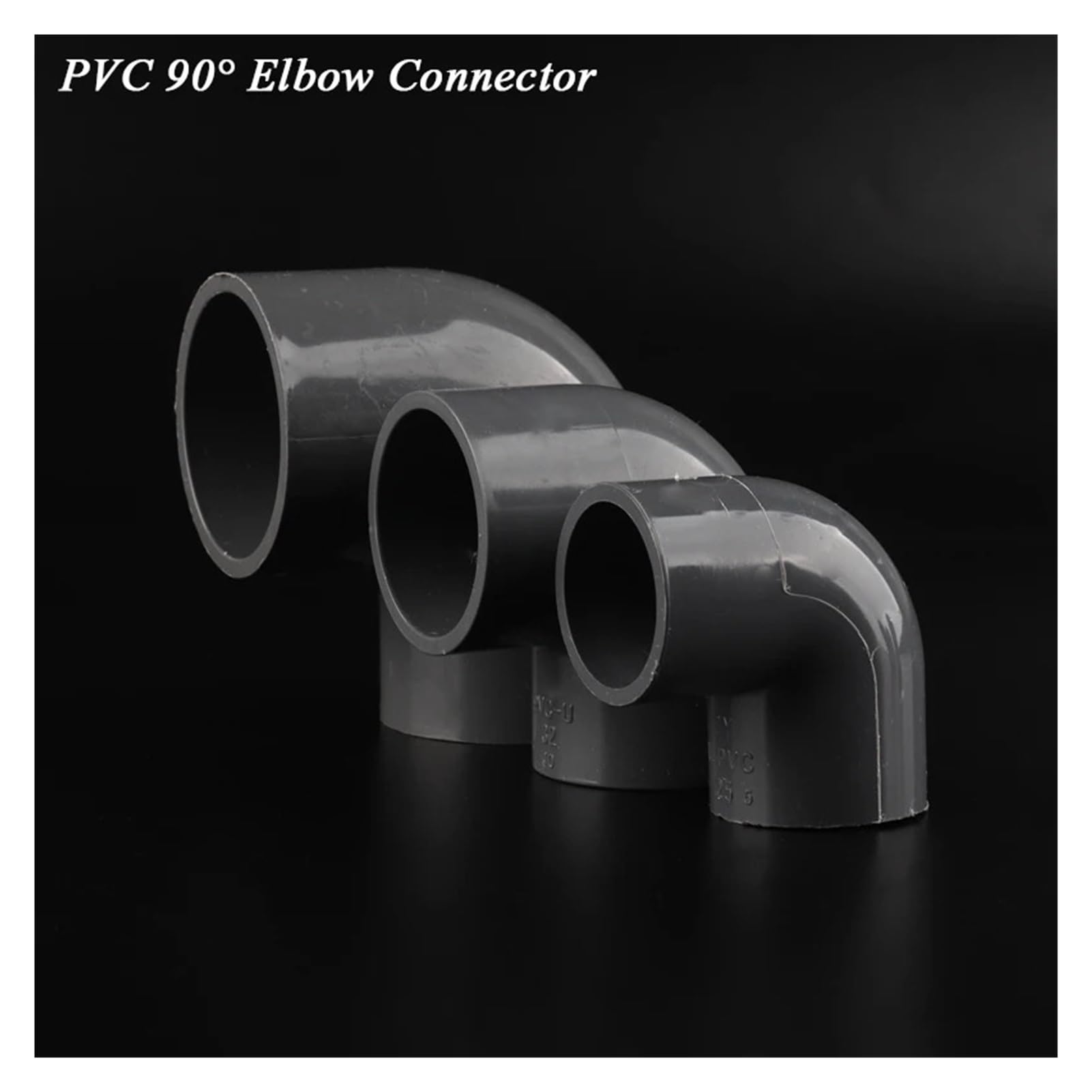 10 Pz 20 25 32 40mm Connettore IN PVC 90 Gradi Tubo di Alimentazione Dell'acqua Gomito Giunto Plastica Raccordi for Tubi Irrigazione del Giardino(Blue,50mm)