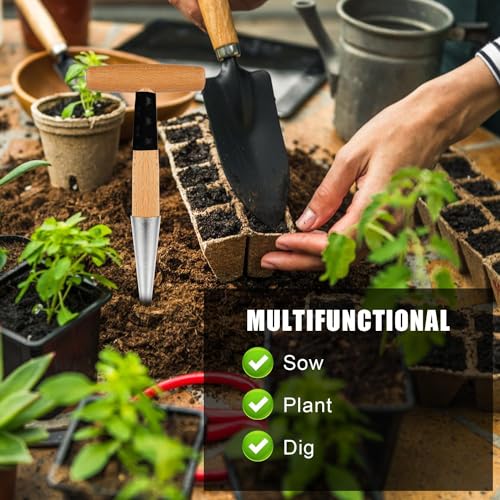Herramienta de plantación Hand Dibber con mango ergonómico miniatura 5