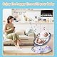 Uuoeebb Babywippe Elektrisch mit Bluetooth, Baby Wippe mit 5 Schaukelmodi 3 Timer und 10 Musik, Babyschaukel Elektrisch mit Sicherheitsgurt & Insektennetz, Baby Bouncer mit Touchscreen/Fernbedienung