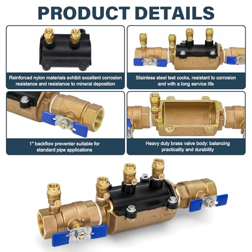 Image of 1-350 Double Check Backflow Preventer,Double Check Valve Assembly