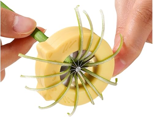 Trituradora y rebanadora profesional de cebolla verde, cortador de cebolleta de acero inoxidable de 12 cuchillas con diseño de seguridad, perfecto disponible en Yaxa Colombia