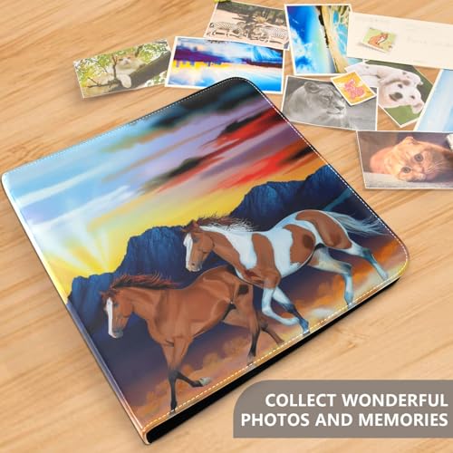 Álbum de Fotos Scrapbook DIY Autoadhesivo Cuero PU 40 Páginas 3 Anillos 11.8x11.2 Pulgadas miniatura 5