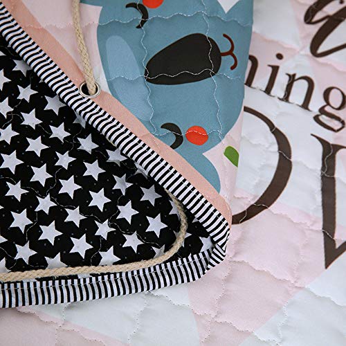 HIL Opbergmat Voor Speelgoed Kinderen Spelen Spelmat Baby Kruipmat Antislipmat Voor Kinderen Picknickmat Yoga Deken Vloermat Voor Kinderen Slaapkamer Decoratief Tapijt Meisje Jongen Kind Vloerkleed,D - Afbeelding 5