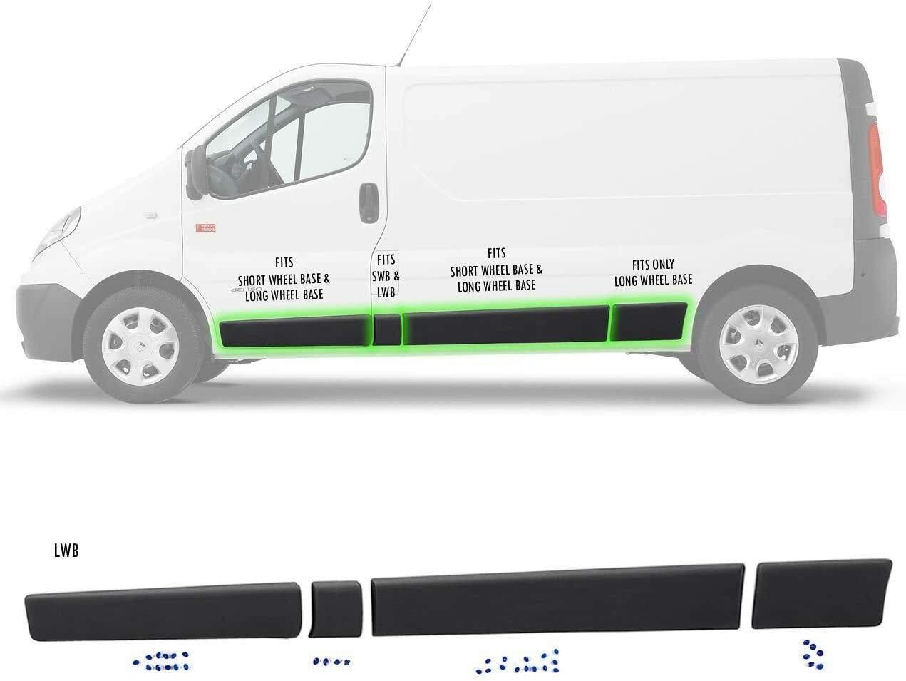 Panel de moldura lateral para puerta Primaster 01-14 LWB (4 piezas)