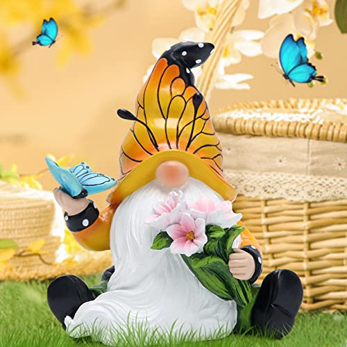 Hodao BY-777120 Spring Butterfly Gnomes Decorations Butterfly Gnomes Ornaments Scandinavian Tomte Elf Decor Summer Butterfly Gnomes Figurines thumb #3