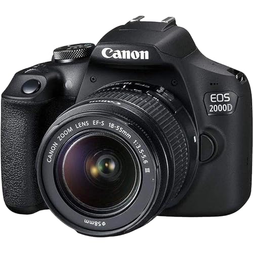 Cámara digital Canon EOS 2000D DSLR con lentes y accesorios miniatura 7