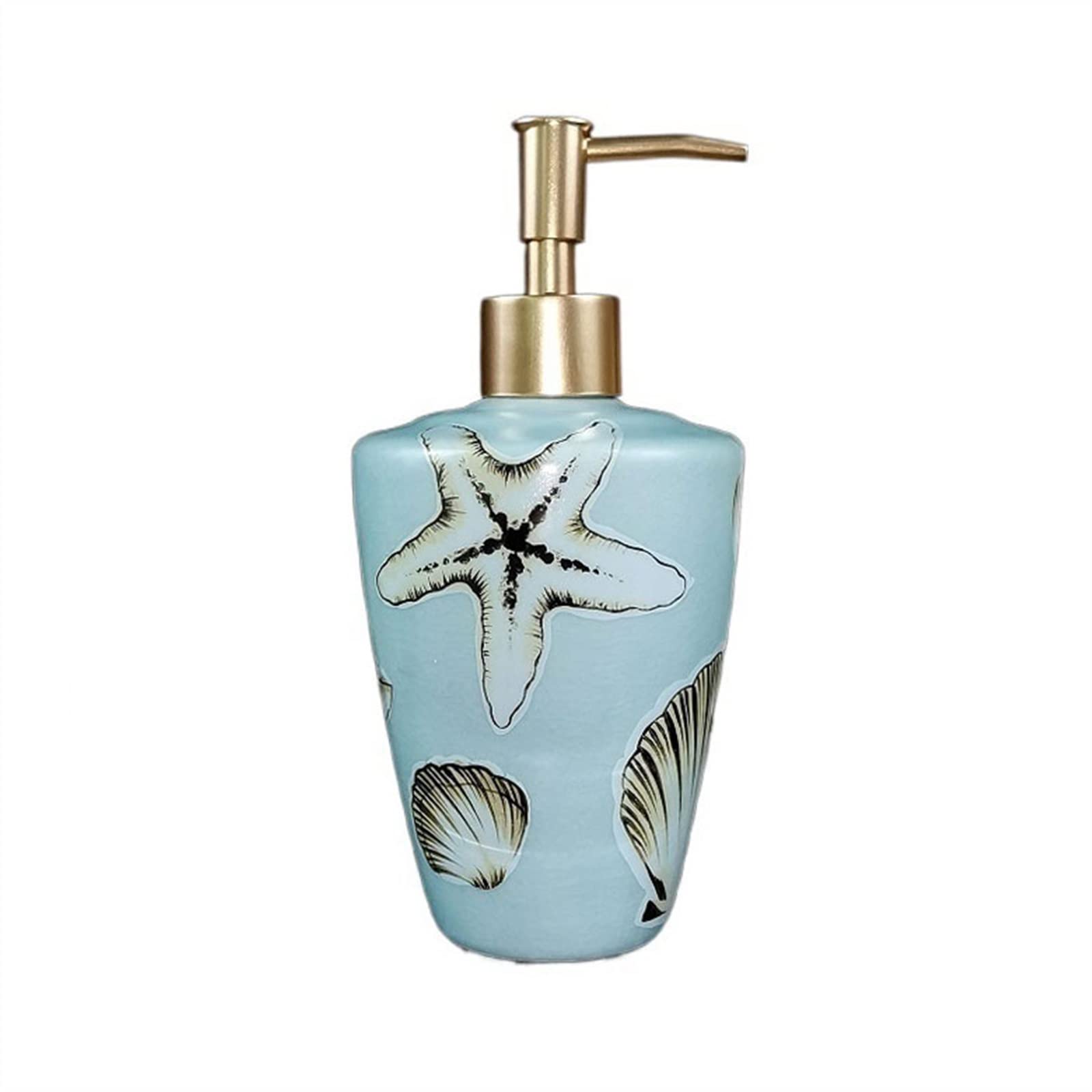 Dispenser di Sapone per Le Mani Dispenser di Sapone e lozione Bottiglia di lozione in Ceramica da 350 ml Bagno Cucina Shampoo Sapone (A