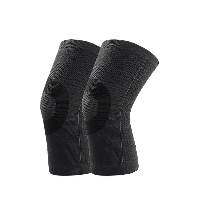 Exercise, protection Warm Knee Pads Thickened Basketball Knee Pads Women's Protective Gear Running Leg Guards for Fitness, cycling, running, playing football(Gray,Medium)