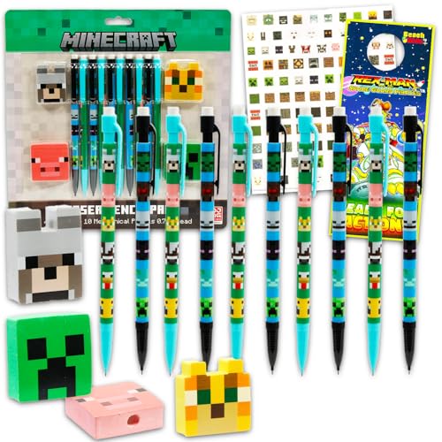 S For Classroom Set - School Supplies Bundle With 10 Pencils, 4 Erasers, Plus Stickers, More School Supplies For Kids, Boys, Girls