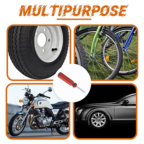 Image of Jiozermi 5 Pack Tire Valve Remover Tools, Screwdriver Valve Stem Core Installer Repair Tool for Replace and Repair The Air-Conditioning, Car Tires, and Others