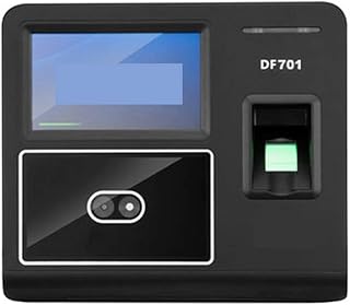JUJETO Employee Time Clock, Face Time Attendance Machine Fingerprint Punch Machine Network Simple Access Control Time Attendance Machine Large Capacity Office Punch Clock, Fingerprint Attendance